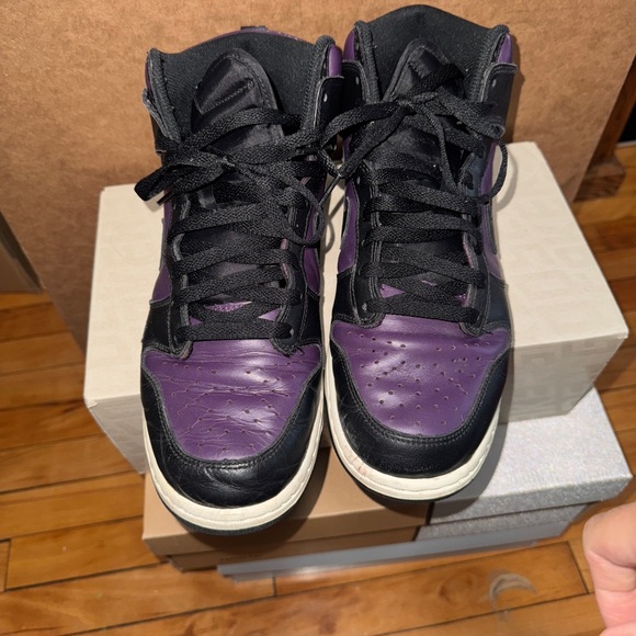 Fragment X Nike Dunks size 10.5 Purple - Picture 2 of 4